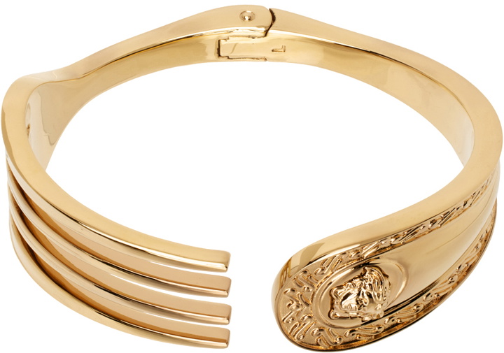 Photo: Versace Gold Medusa Cutlery Bracelet