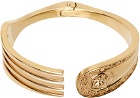 Versace Gold Medusa Cutlery Bracelet