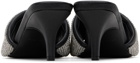 Marc Jacobs Black 'The Rhinestone J Marc' Heeled Sandals