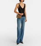 Saint Laurent Cassandre Small suede clutch