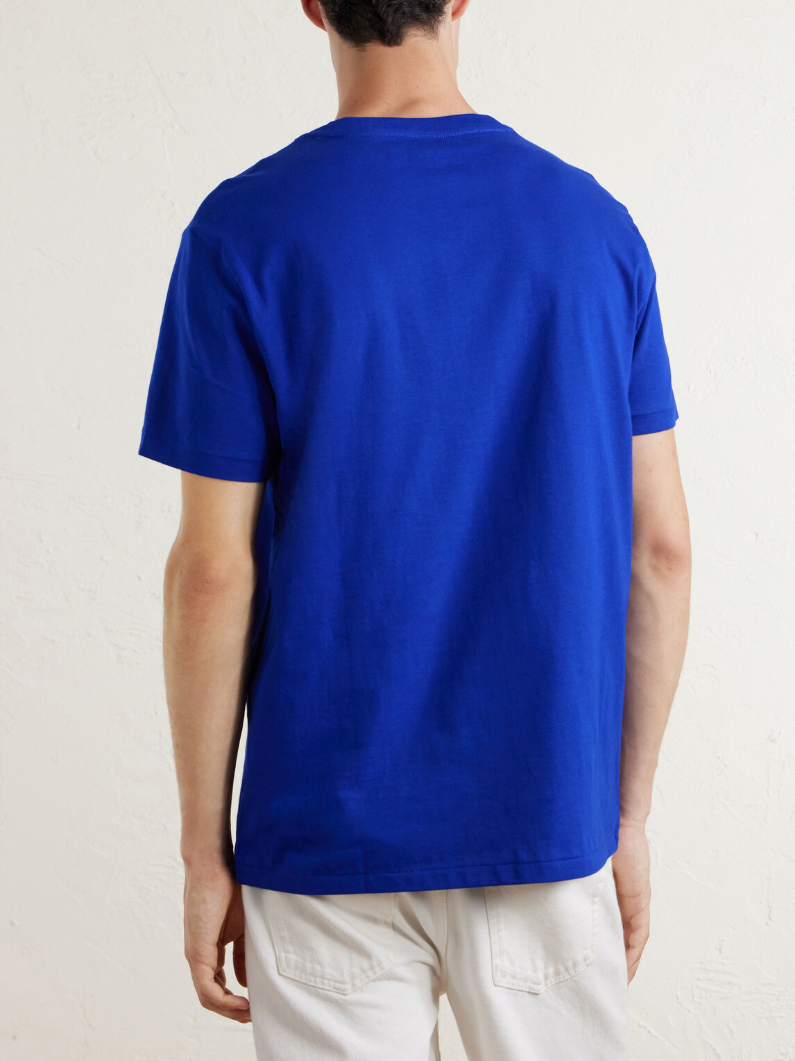 Polo Ralph Lauren - Logo-Embroidered Cotton-Jersey T-Shirt - Blue