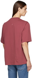 Kenzo Burgundy Loose-Fit K-Logo T-Shirt