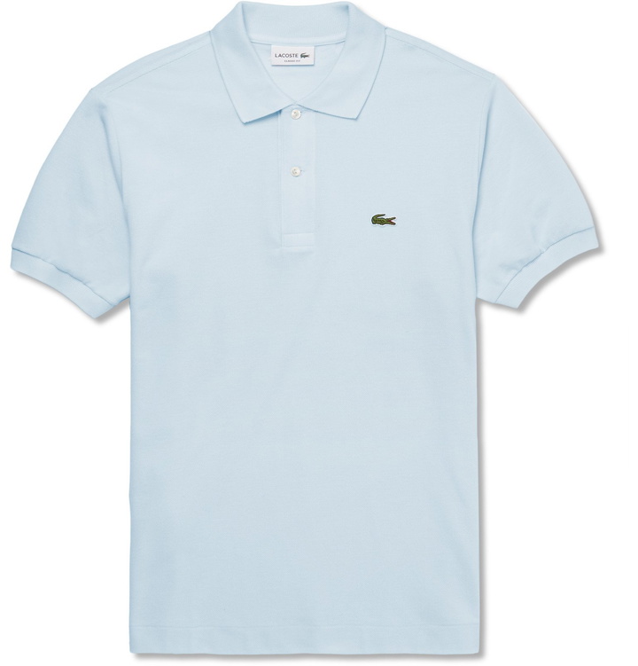 Photo: Lacoste - Cotton-Piqué Polo Shirt - Blue