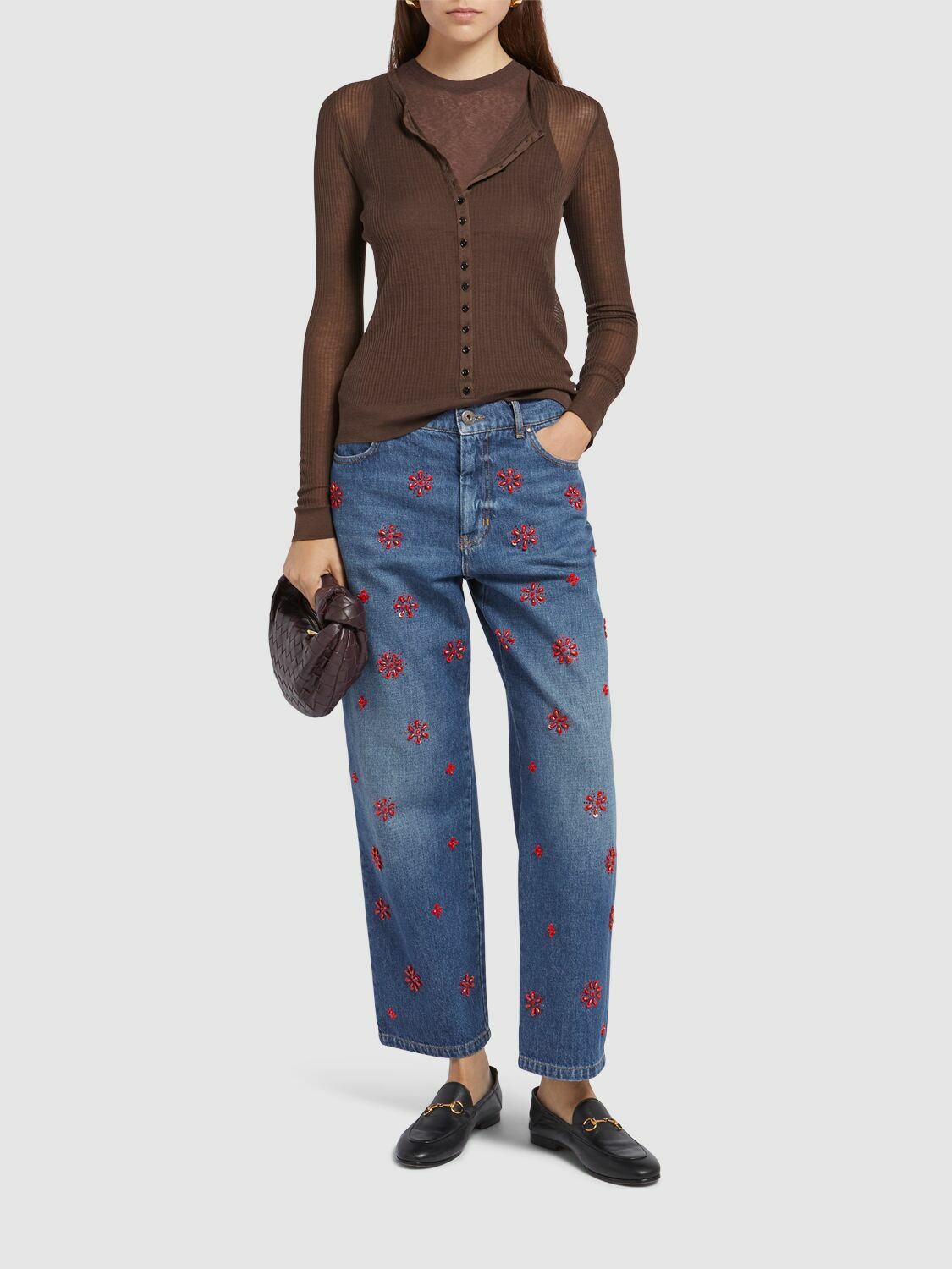 Weekend Max Mara◆MANETTA◆ストレートジーンズ WEEKEND MAX MARA Manetta Embroidered Straight Jeans Weekend