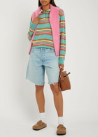 Guest In Residence Striped Cashmere Polo top Stripe