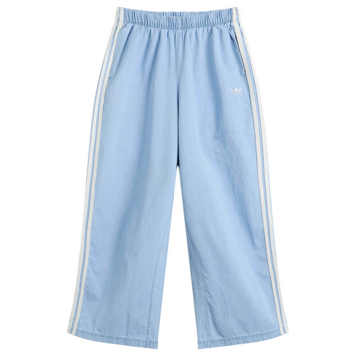 Photo: Adidas Women's Denim Wide Leg Pants in Light Denim