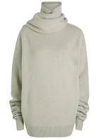 Calvin Klein Mia Scarf-effect Cashmere Jumper Ivory