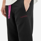 Lanvin Men's Tubular Curb Sweat Pants in Black