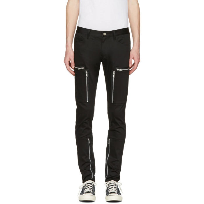 Photo: Undercover Black Zipper Pocket Trousers