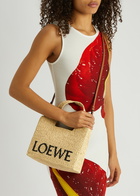 Loewe Small Logo Raffia Tote - Natural - One Size