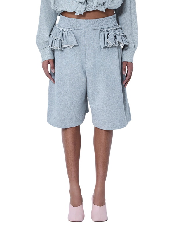 Photo: Dries Van Noten Knit Shorts with Frayed Pocket Details