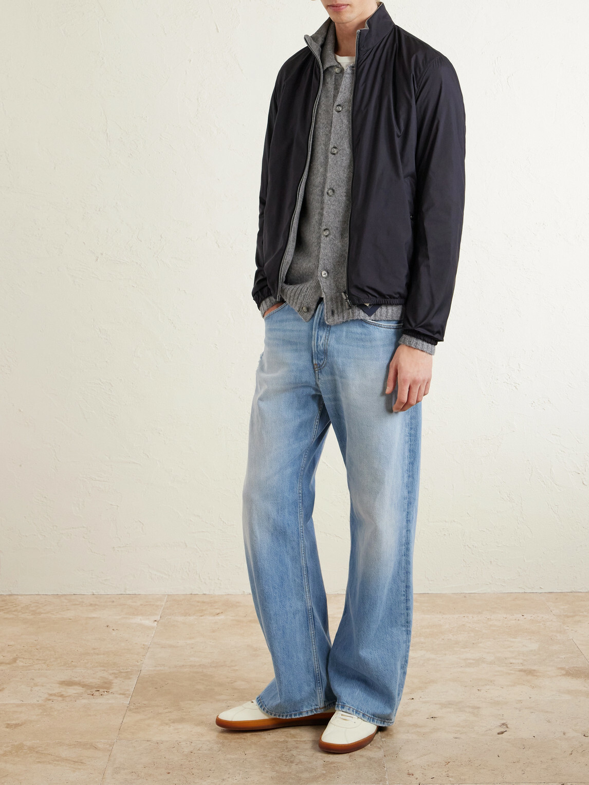 Herno - Reversible Shell and Jersey Jacket - Blue