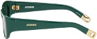 JACQUEMUS Green 'Les Lunettes Pilota' Sunglasses