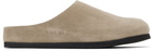 Common Projects Taupe Suede Slip-on Loafers