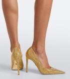 Gucci Donna embellished leather pumps
