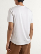 Loro Piana - Silk and Cotton-Blend Jersey T-Shirt - Gray