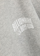 Billionaire Boys Club Small Arch Logo Hooded Cotton Sweatshirt Grey