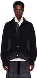 sacai Black Rib Jacket