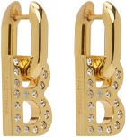 Balenciaga Gold XL B Chain Earrings