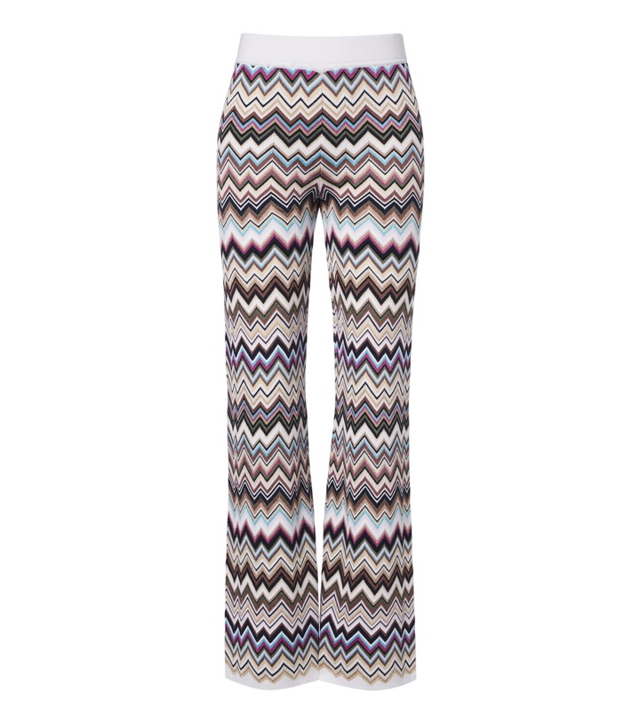 Photo: Missoni Zigzag knitted wide-leg pants