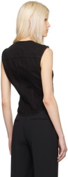 FRAME Black Bustier Tank Top