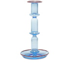 HAY Flare Candle Holder Tall in Blue