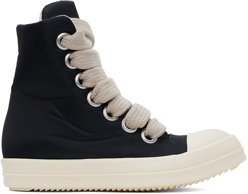 Rick Owens DRKSHDW Black Jumbo Lace Puffer Sneakers