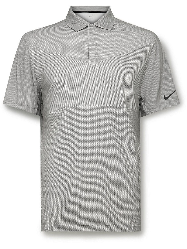Photo: Nike Golf - Tiger Woods Dri-FIT ADV Golf Polo Shirt - Gray
