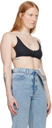 Y/Project Black Invisible Strap Bralette