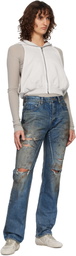 Rick Owens DRKSHDW Blue Temple Kurdt Jeans