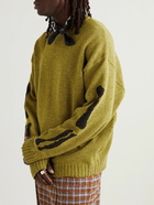 KAPITAL - Intarsia Wool Sweater - Green