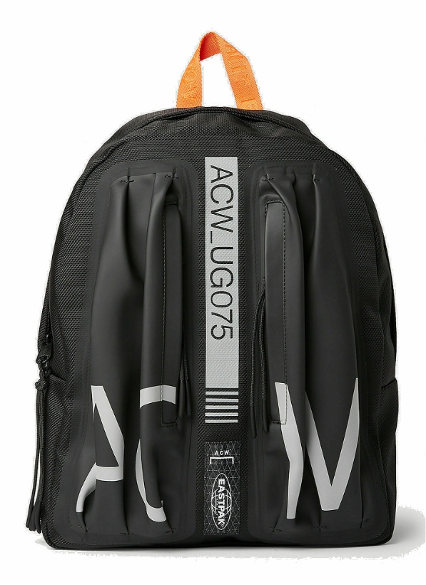 Photo: A-COLD-WALL* x Eastpak - Logo Print Backpack in Black