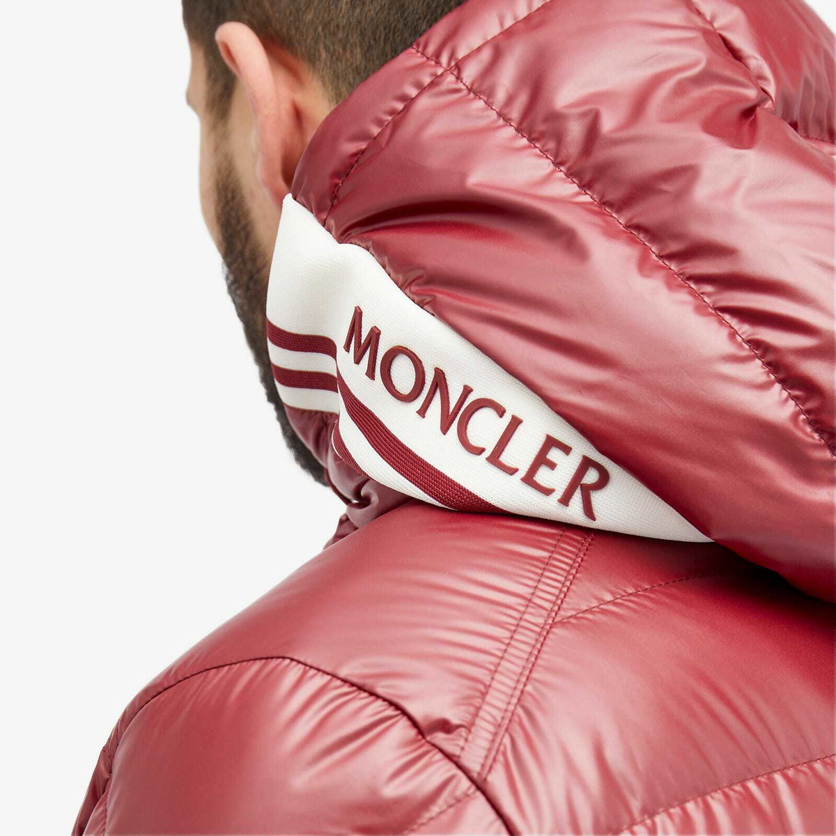 ジャケット MONCLER Recycled nylon down jacket Moncler - Nylon Down Jacket with Patch Detail | HBX