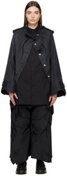 Junya Watanabe Navy Paneled Denim Jacket