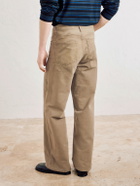 ssstein - Straight-Leg Distressed Cotton Trousers - Neutrals