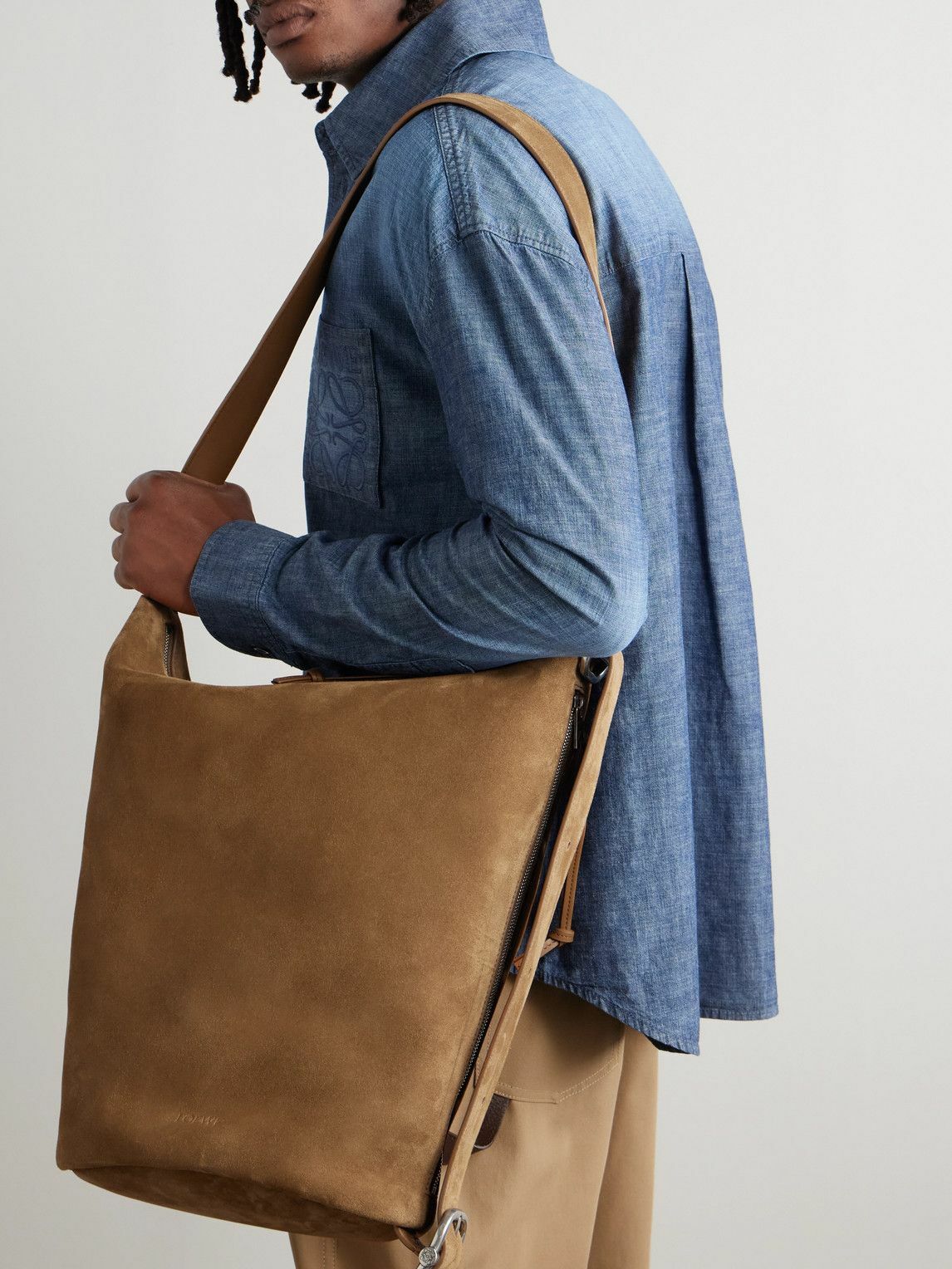 LOEWE F811257X792147 関税送料込 Medium Ola bag in smooth calfskin Beige - LOEWE