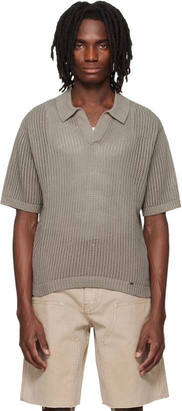 Photo: Represent Taupe Beverly Knit Polo