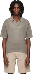 Represent Taupe Beverly Knit Polo
