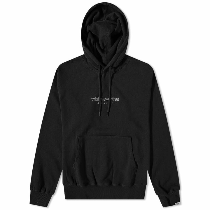 Photo: thisisneverthat Men's Design Popover Hoody in Black