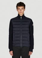 Quilted Front Jacket in Dark Blue
