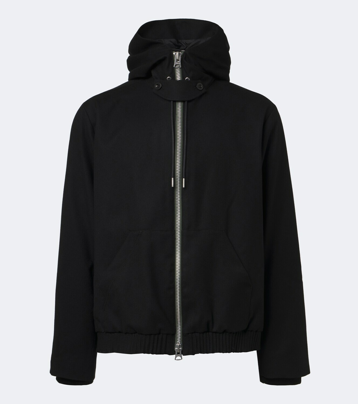 Sacai Hooded wool jacket