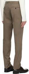 ZEGNA Taupe Four-Pocket Trousers