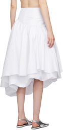 Kika Vargas SSENSE Exclusive White Abella Midi Skirt