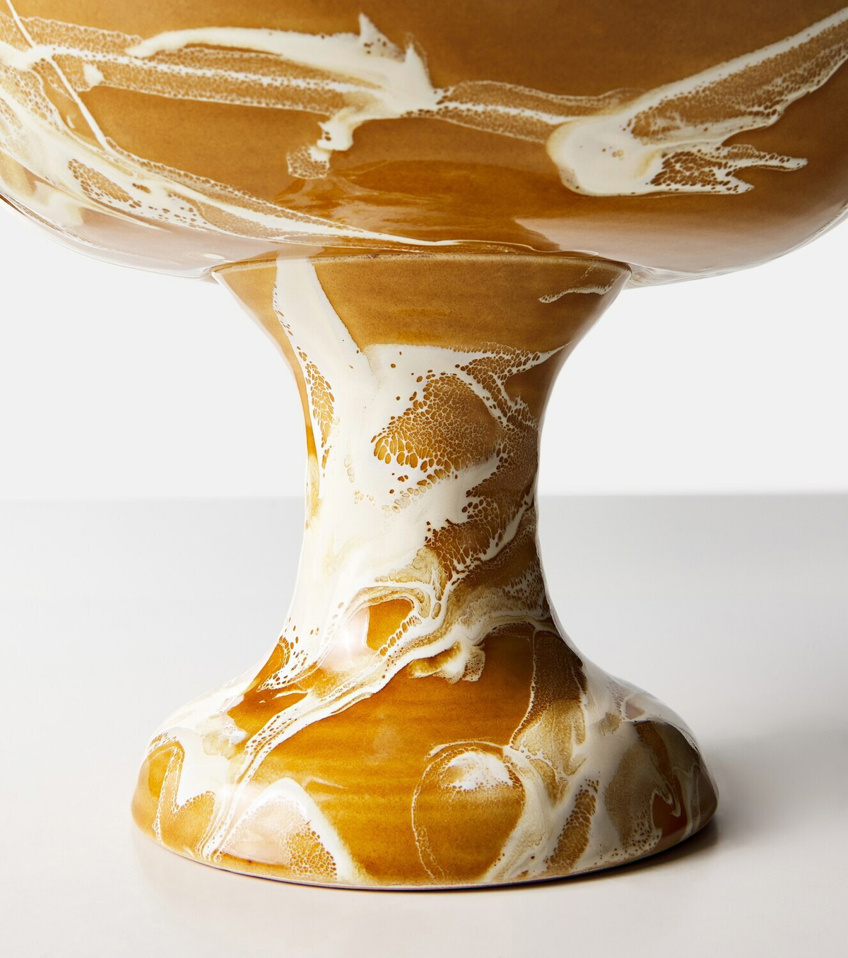 Cabana Marbled ceramic fruit stand