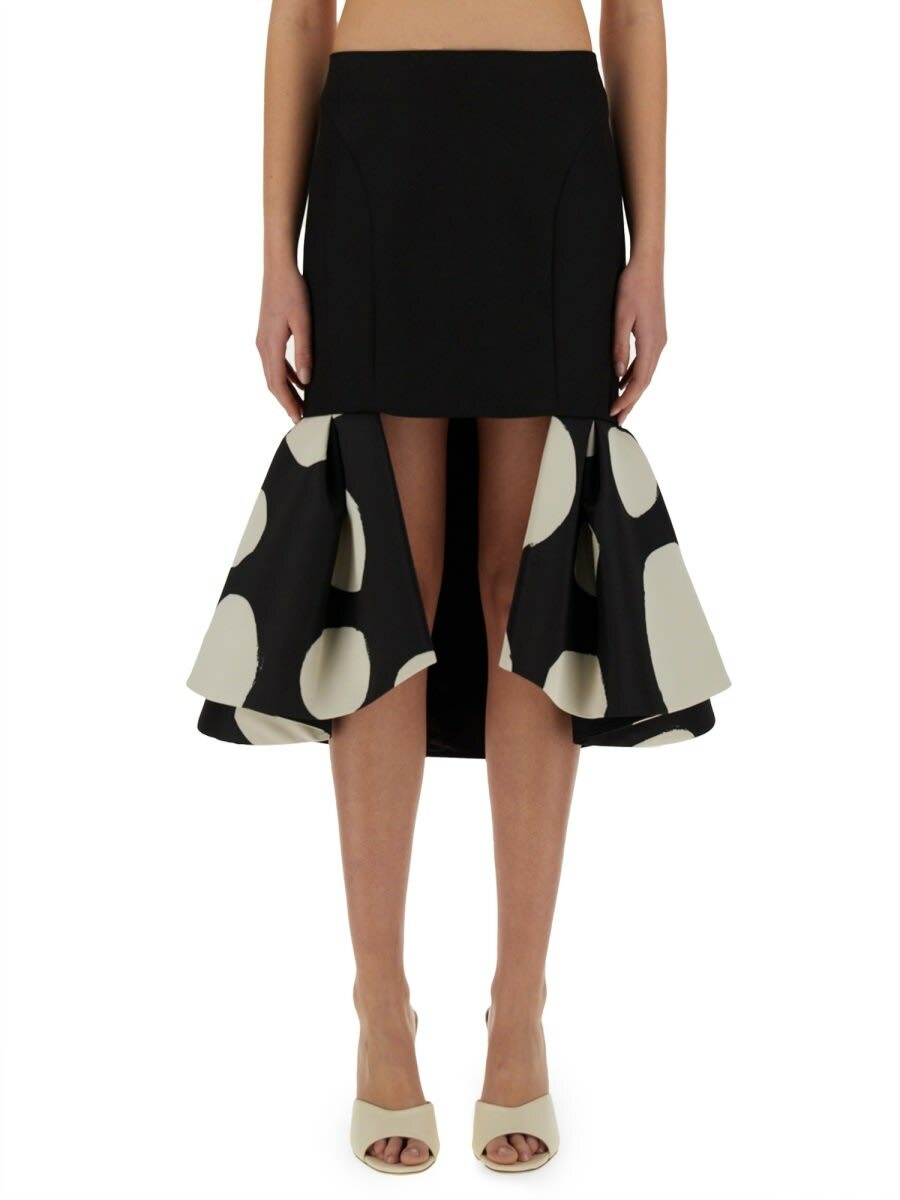 Nina Ricci Devoré velvet maxi skirt Nina Ricci