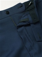 Ermenegildo Zegna - Slim-Fit Tapered Wool Trousers - Blue