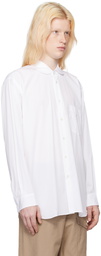 Comme des Garçons Shirt White Peter Pan Collar Shirt