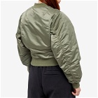 Martine Rose Women's Bomber Jacket in Military Green Milgre