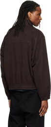 Solid Homme Brown High-Neck Jacket