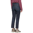 FRAME Blue Le Nouveau Straight Jeans